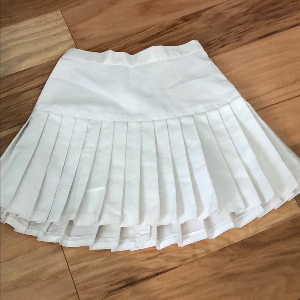 white skirt